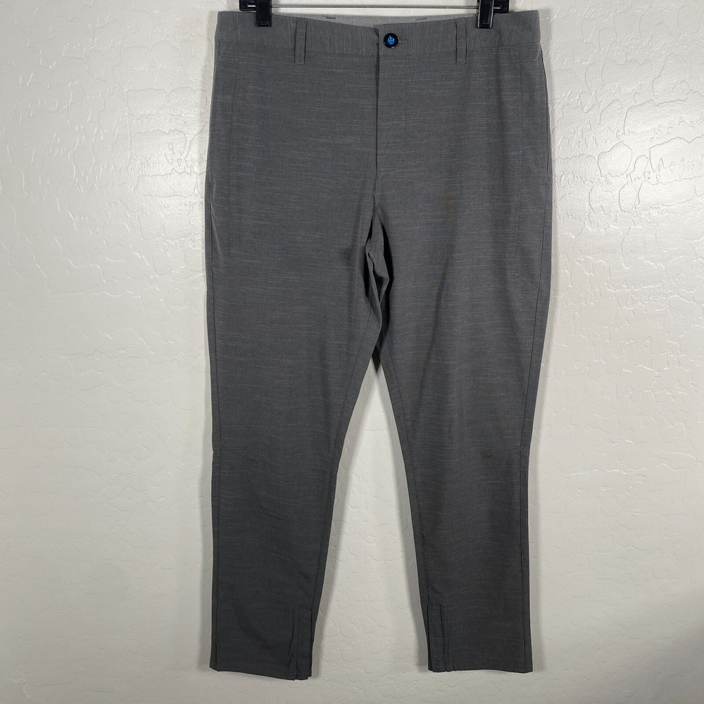 Devereux Pants Mens‎ 33x30 Gray Golf Performance Stretch Chino Casual Golfer